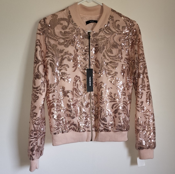 Diesel Sequin Bomber Jacket - Picture 3 of 16